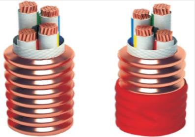 柔性轧纹铜护套矿物绝缘电力电缆