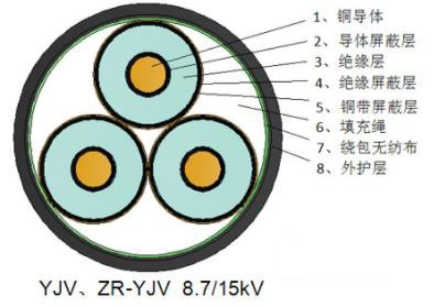 交联聚乙烯绝缘聚氯乙烯护套电